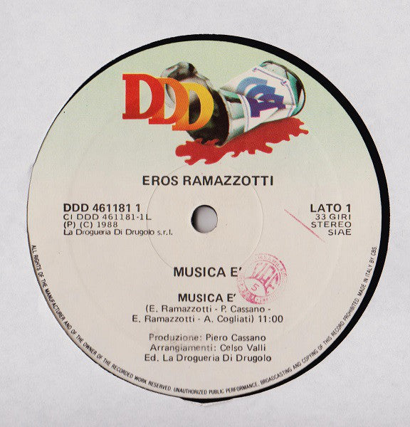 Eros Ramazzotti : Musica È (LP, Album)
