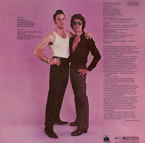 Robert Gordon (2) With Link Wray : Robert Gordon With Link Wray (LP, Album)