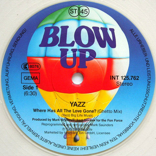 Yazz : Where Has All The Love Gone? (12", Maxi, Cle)