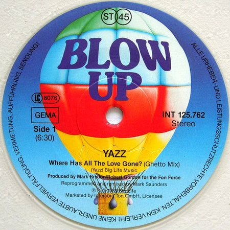 Yazz : Where Has All The Love Gone? (12", Maxi, Cle)