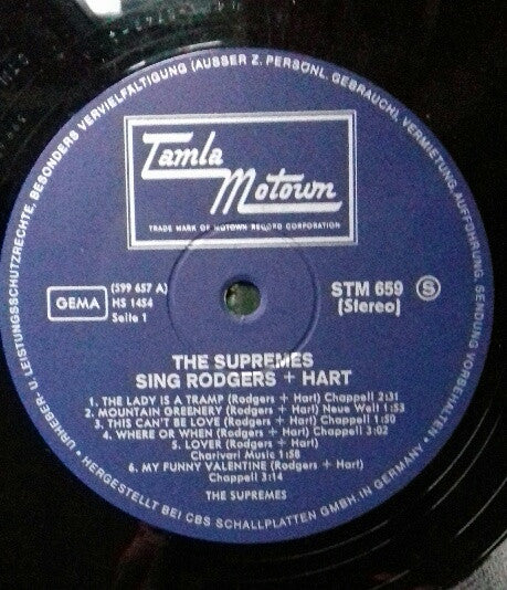 The Supremes : The Supremes Sing Rodgers & Hart (LP, Album)