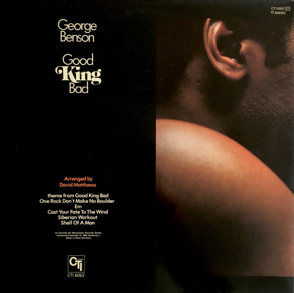George Benson : Good King Bad (LP, Album, RP, Gat)