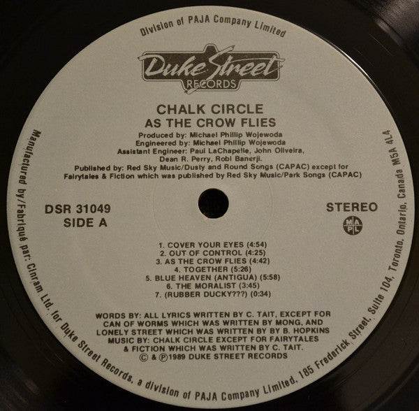 Chalk Circle : As The Crow Flies (LP, Album)