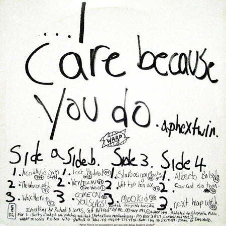 Aphex Twin : ...I Care Because You Do (2xLP, Album)