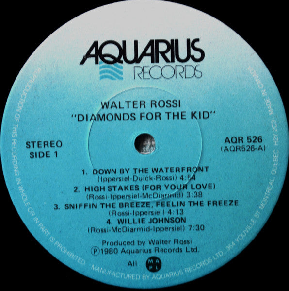 Walter Rossi : Diamonds For The Kid (LP, Album)