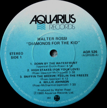 Walter Rossi : Diamonds For The Kid (LP, Album)