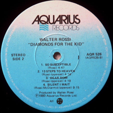 Walter Rossi : Diamonds For The Kid (LP, Album)