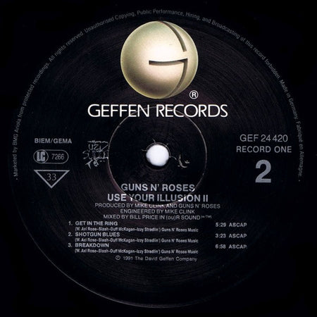 Guns N' Roses : Use Your Illusion II (2xLP, Album, Son)