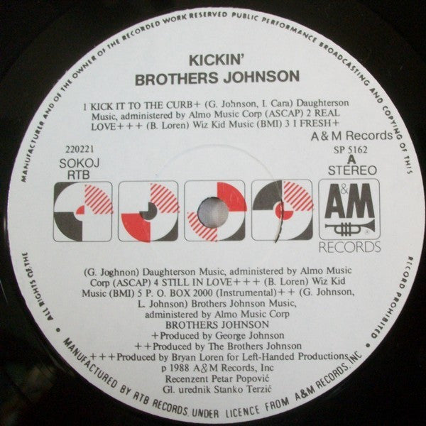 Brothers Johnson : Kickin' (LP, Album)
