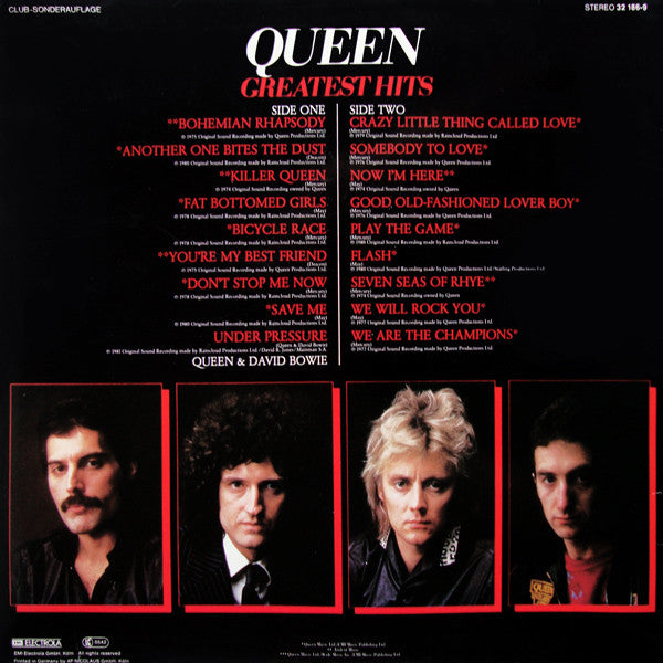 Queen : Greatest Hits (LP, Comp, Club, RE)
