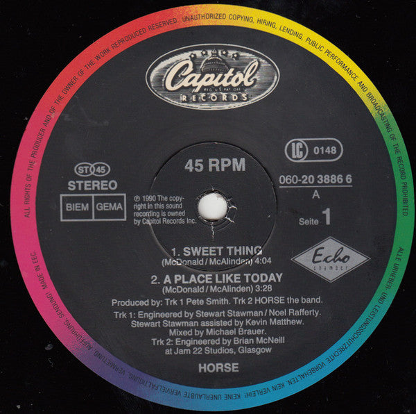 Horse (3) : Sweet Thing (12", Maxi)