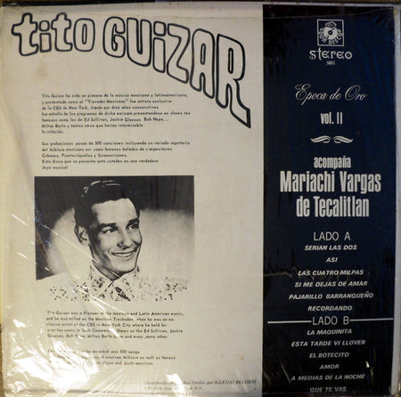 Tito Guizar Con El Mariachi Vargas de Tecalitlán : Epoca De Oro (Vol. 2) (LP, Comp)