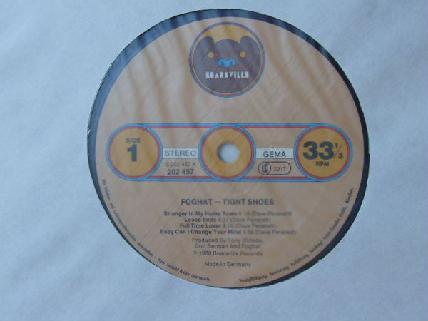 Foghat : Tight Shoes (LP, Album)