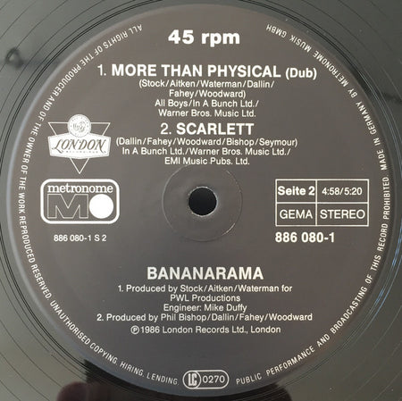 Bananarama : More Than Physical (12", Maxi)