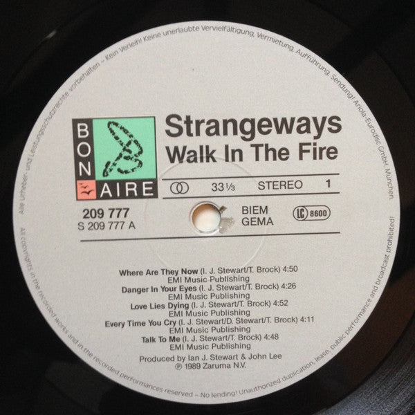 Strangeways (2) : Walk In The Fire (LP, Album)