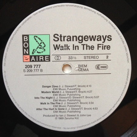 Strangeways (2) : Walk In The Fire (LP, Album)