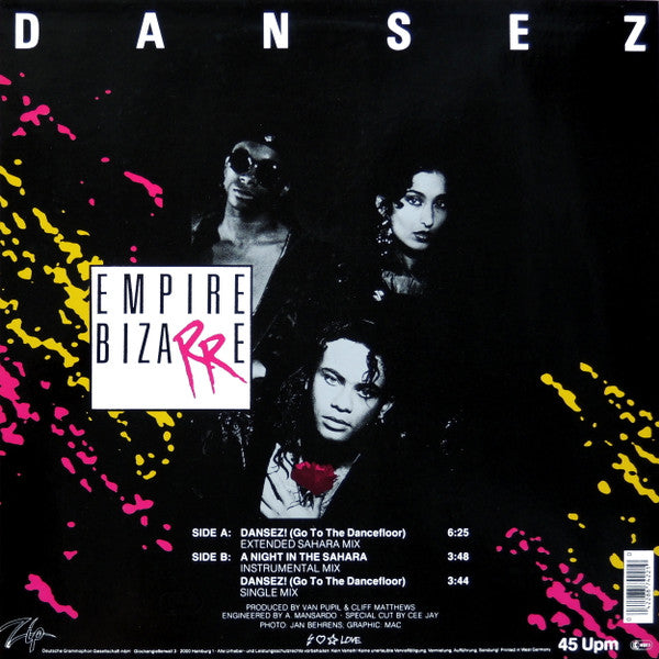 Empire Bizarre : Dansez (12", Maxi)