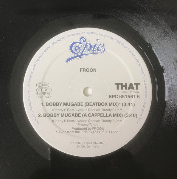 Froon : Bobby Mugabe (12", Maxi)