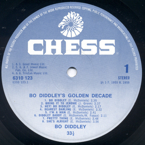 Bo Diddley : Bo Diddley's Golden Decade (LP, Comp)