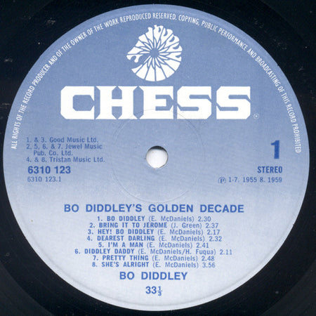 Bo Diddley : Bo Diddley's Golden Decade (LP, Comp)