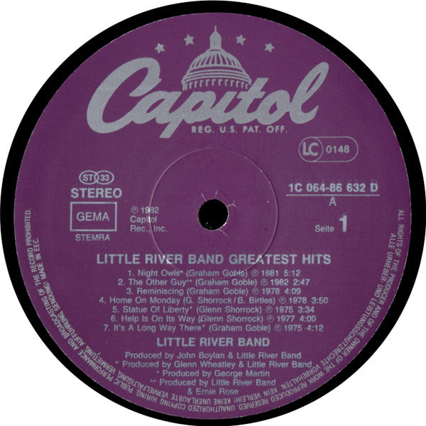 Little River Band : Greatest Hits (LP, Comp)
