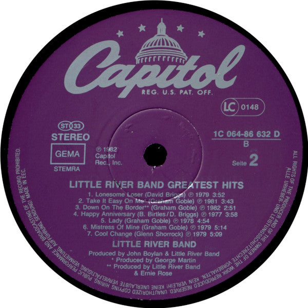 Little River Band : Greatest Hits (LP, Comp)