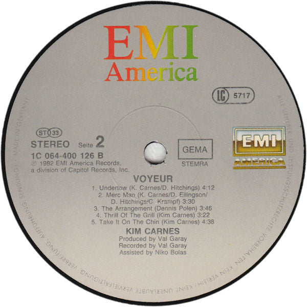 Kim Carnes : Voyeur (LP, Album)