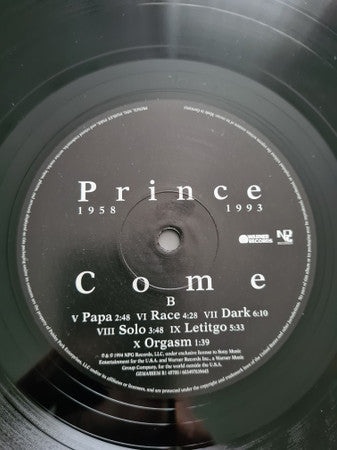 Prince : Come (LP, Album, RE)
