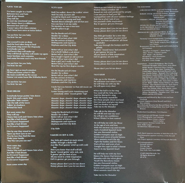 Garland Jeffreys : American Boy & Girl (LP, Album, San)