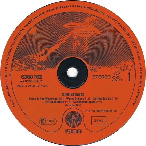 Dire Straits : Dire Straits (LP, Album, RE, Red)