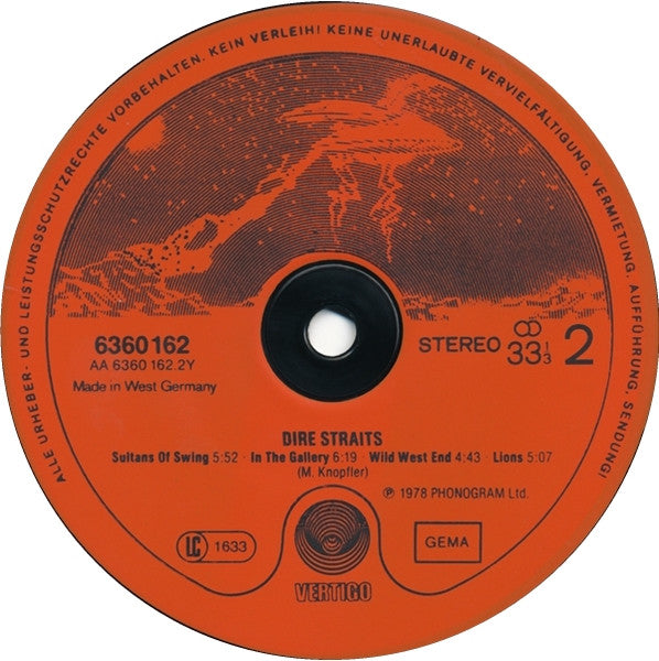 Dire Straits : Dire Straits (LP, Album, RE, Red)