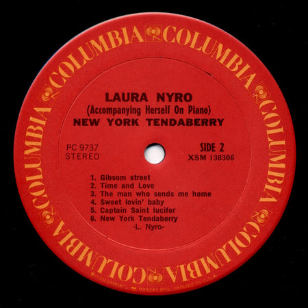Laura Nyro : New York Tendaberry (LP, Album, RE, Car)