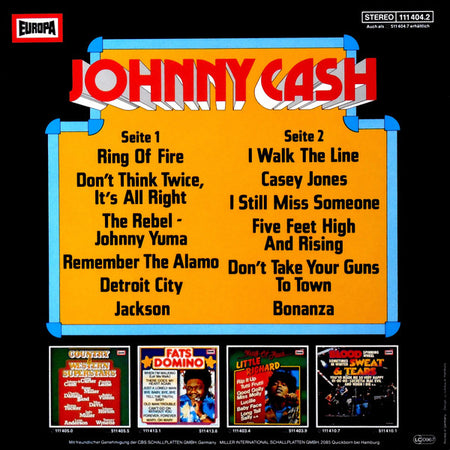 Johnny Cash : Johnny Cash (LP, Comp)