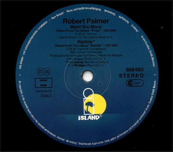 Robert Palmer : Sweet Lies (12", Maxi)
