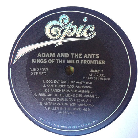 Adam And The Ants : Kings Of The Wild Frontier (LP, Album, Ter)