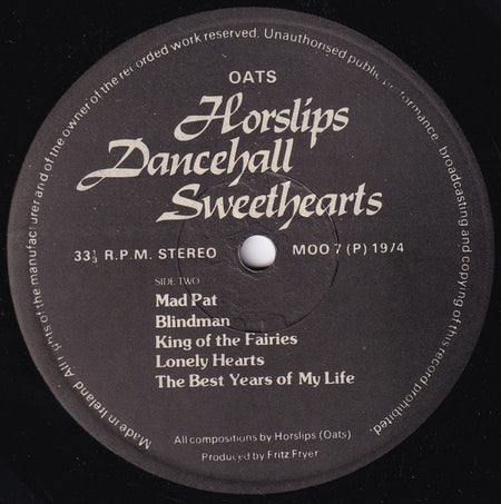 Horslips : Dancehall Sweethearts (LP, Album)