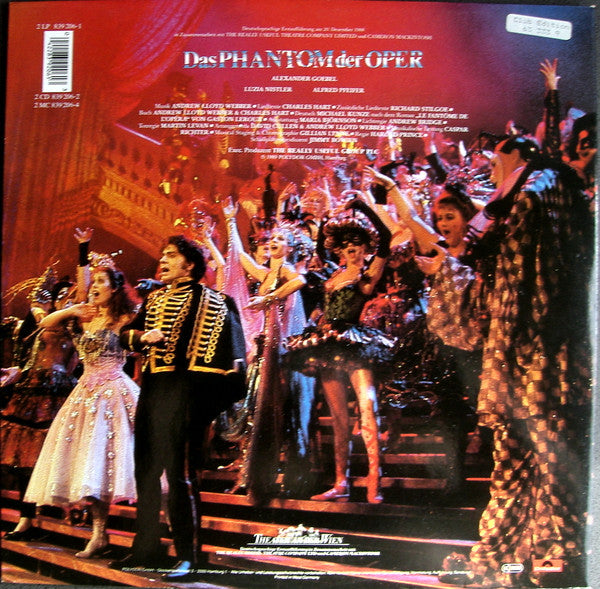 Andrew Lloyd Webber : Das Phantom Der Oper (2xLP, Album, Club, Gat)