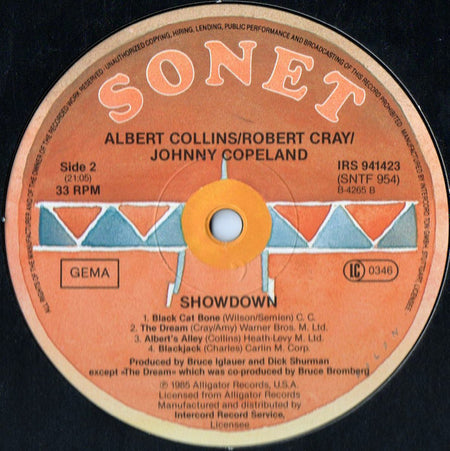 Albert Collins / Robert Cray / Johnny Copeland : Showdown! (LP, Album)