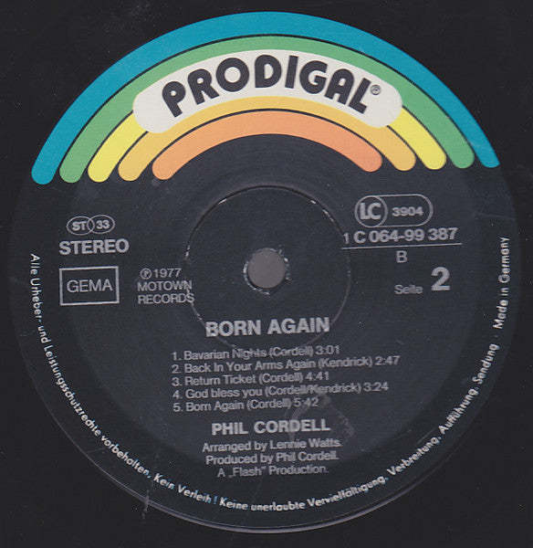 Phil Cordell : Born Again (LP, Album)