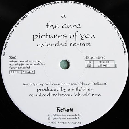 The Cure : Pictures Of You (12", Single)