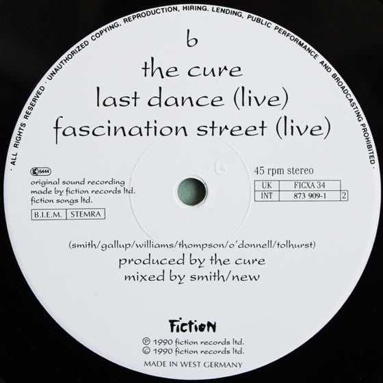 The Cure : Pictures Of You (12", Single)