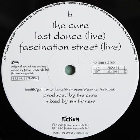 The Cure : Pictures Of You (12", Single)