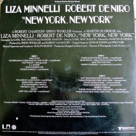 Liza Minnelli • Robert De Niro : New York, New York (Original Motion Picture Score) (2xLP, Album)