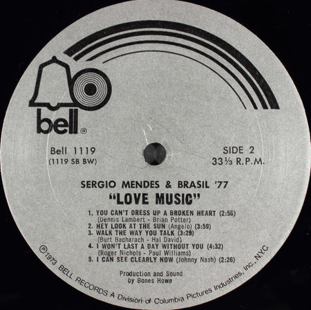 Sérgio Mendes & Brasil '77 : Love Music (LP, Album)