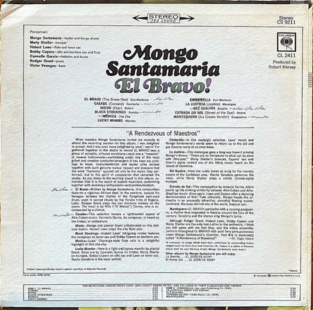 Mongo Santamaria : El Bravo! (LP, Album)