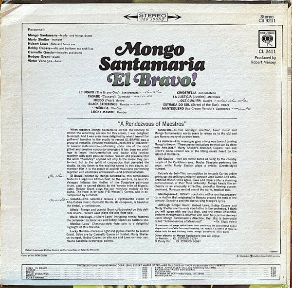 Mongo Santamaria : El Bravo! (LP, Album)
