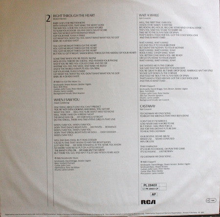 Ian Cussick : Right Through The Heart (LP, Album)