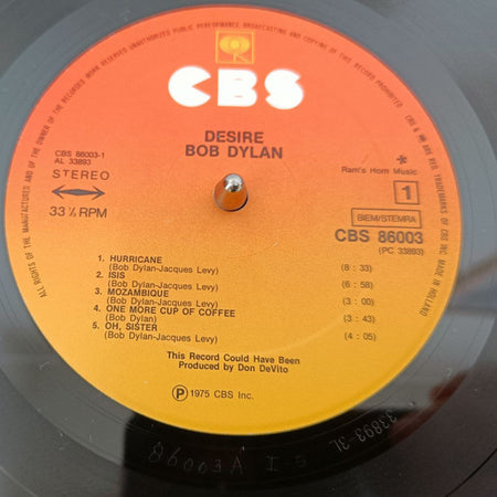 Bob Dylan : Desire (LP, Album)