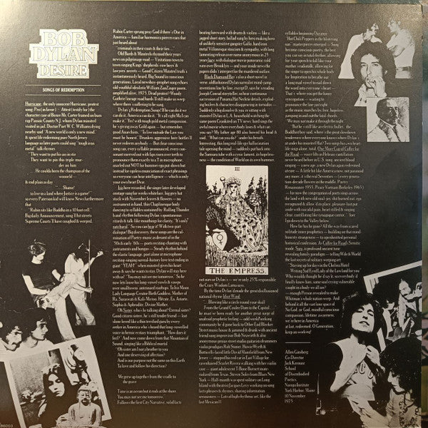 Bob Dylan : Desire (LP, Album)