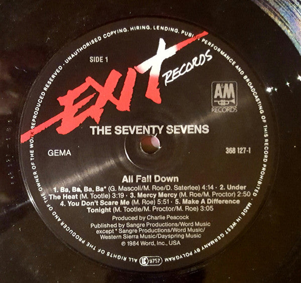 The 77s : All Fall Down (LP, Album)